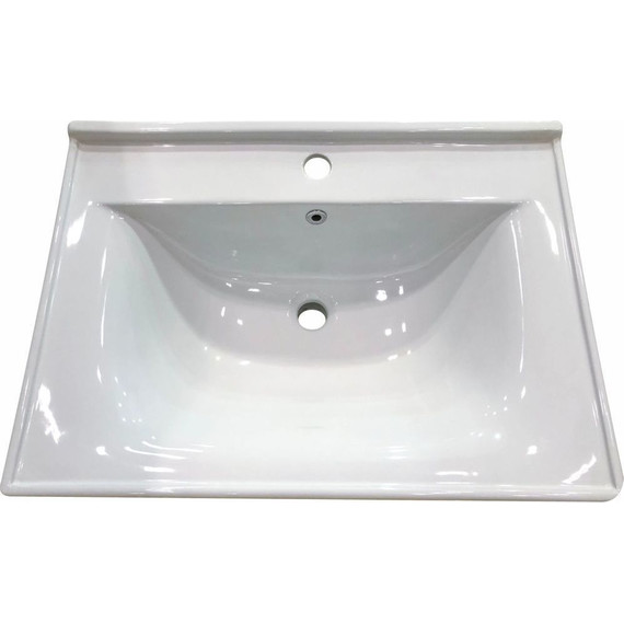 Тумба напольная с раковиной Mirsant Soho quadro 70 см (раковина Deep 70) белый - фото 2