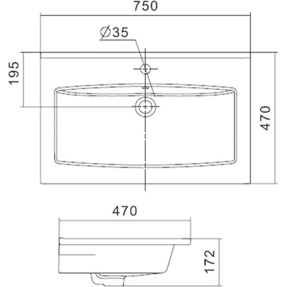 Тумба подвесная с раковиной Акватон Сохо 75 см 1A258101AJ010, белый глянцевый - фото 11