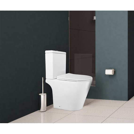 Унитаз-компакт безободковый Azario Flin AZ-1363C с тонкой крышкой микролифт - фото 16