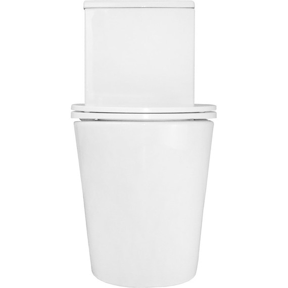 Унитаз-моноблок безободковый Azario Scala AZ-8101 с тонкой крышкой микролифт (система смыва торнадо) - фото 11