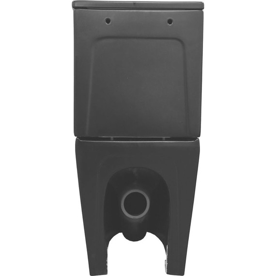Унитаз-компакт безободковый Azario Black Queen AZ-8380 с тонкой крышкой микролифт, чёрный матовый, Цвет производителя: чёрный матовый - фото 11