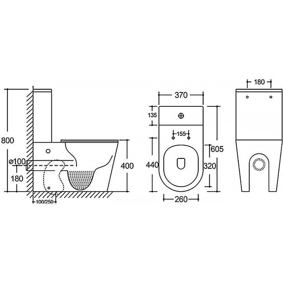 Унитаз-компакт безободковый Azario Black Queen AZ-8380 с тонкой крышкой микролифт, чёрный матовый, Цвет производителя: чёрный матовый - фото 16