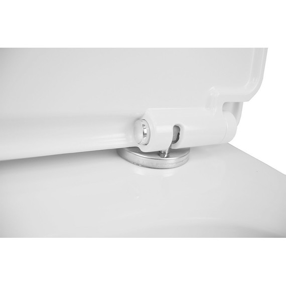 Унитаз-моноблок безободковый с функцией биде Azario Sente AZ-8614B с тонкой крышкой микролифт - фото 7