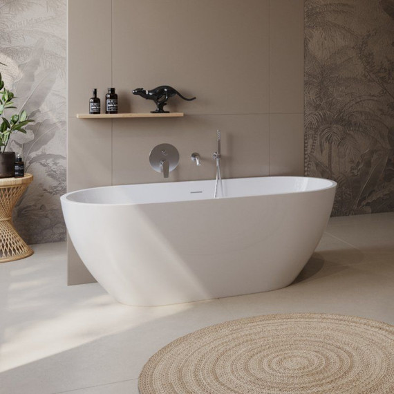 Ванна отдельностоящая BelBagno 160x73 см BB701-1600-730-K, Размер - мм: 1600х750 - фото 5