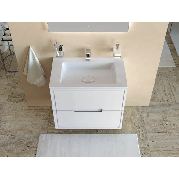 Тумба подвесная с раковиной Taliente Olejio 80 см TA-MBO-80PR-blanco, белый глянцевый - фото 5