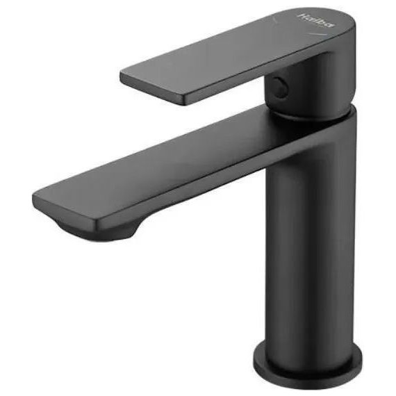 Душевой комплект Haiba: Душевая стойка HB24639-7 + смеситель для раковины HB10639-7, цвет чёрный матовый - фото 18