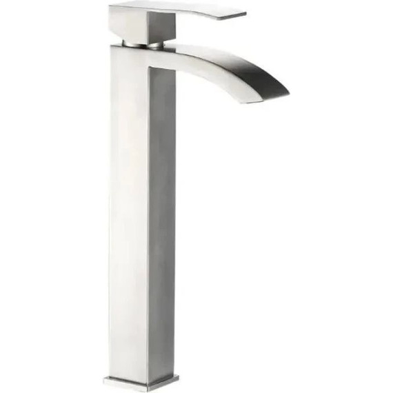 Душевой комплект Haiba: Душевая стойка HB24815 + смеситель для раковины высокий HB11815, цвет сталь - фото 2