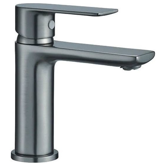 Душевой комплект Haiba: Душевая стойка HB24505-3 + смеситель для раковины HB10505-3, цвет графит - фото 3