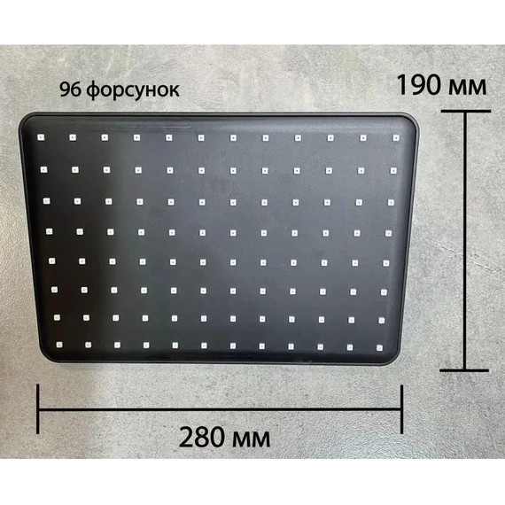 Душевой комплект Haiba: Душевая стойка HB24817-7 + смеситель для раковины HB10817-7, цвет чёрный матовый - фото 7