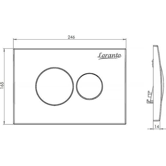 Инсталляция для унитаза Loranto 4501 (кнопка смыва белая глянцевая 7310) - фото 7