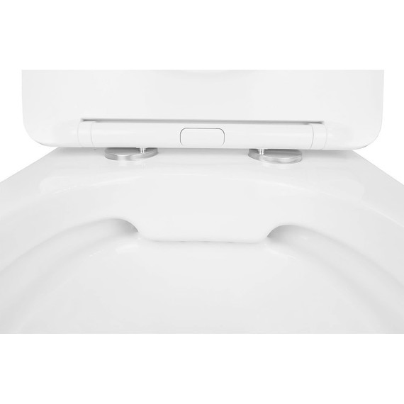 Инсталляция с подвесным унитазом комплект: Grohe Rapid SL 38772001 с подвесным безободковым унитазом Azario Gloria AZ-2003 сиденье микролифт, крепление, кнопка смыва хром + набор для гигиенического душа Haiba HB5511 - фото 8