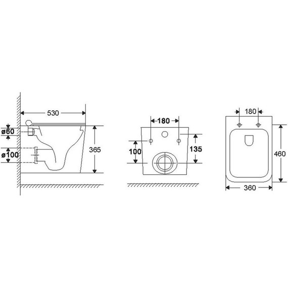 Унитаз подвесной Vincea Q-Line VT1-12T с тонкой крышкой микролифт (Система смыва торнадо) - фото 12