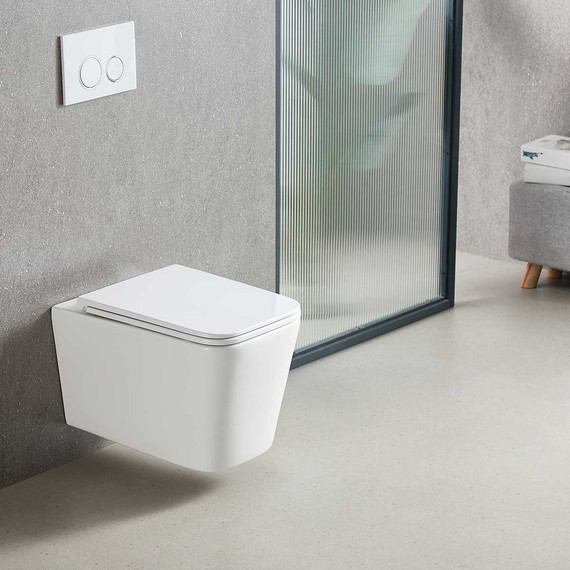 Унитаз подвесной Vincea Q-Line VT1-12T с тонкой крышкой микролифт (Система смыва торнадо) - фото 8