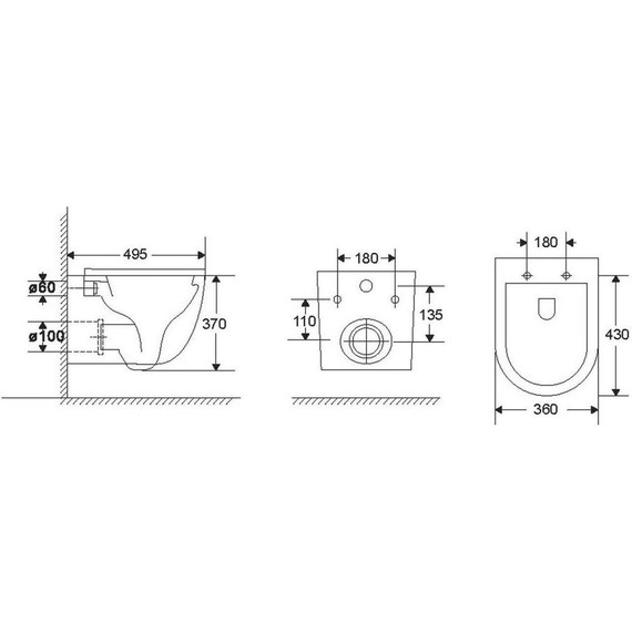 Унитаз подвесной Vincea Globo VT1-52T с тонкой крышкой микролифт (Система смыва торнадо) - фото 7