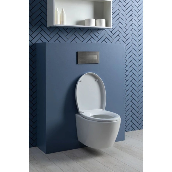 Унитаз подвесной безободковый Aquanet ZV-1 303977 с крышкой микролифт - фото 19