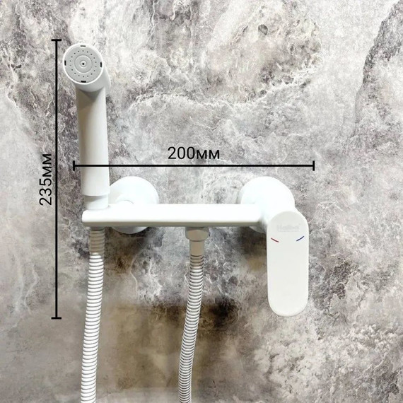 Набор для гигиенического душа Haiba HB5516-8, белый - фото 9