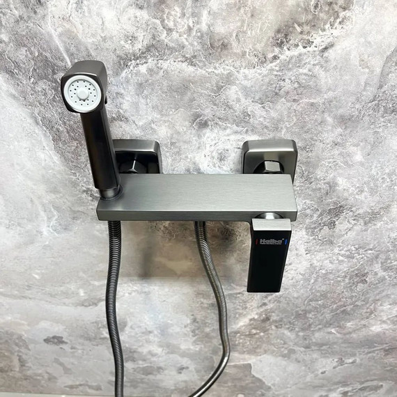 Набор для гигиенического душа Haiba HB5517-3, графит - фото 2