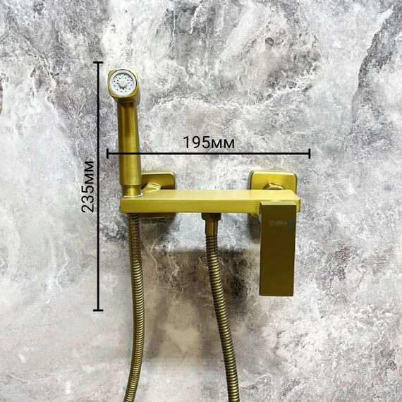 Набор для гигиенического душа Haiba HB5517-5, золото - фото 9