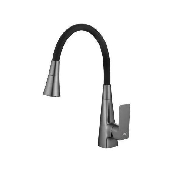 Смеситель для кухни Haiba HB73823-3, оружейная сталь - фото 