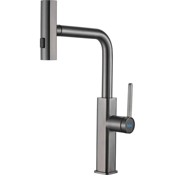 Смеситель для кухни Haiba HB73824-3, оружейная сталь - фото 