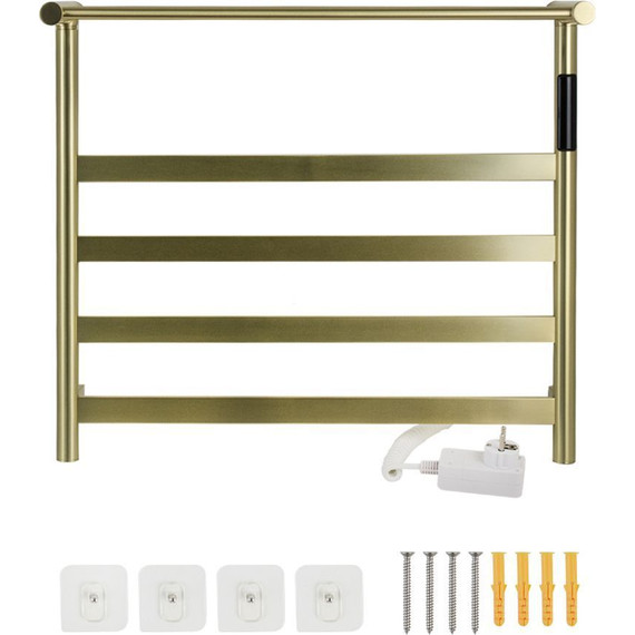 Полотенцесушитель электрический Kraftte с полкой П5 550x500 мм 44021, бронза - фото 2