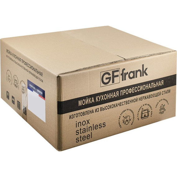 Кухонная мойка GFfrank 60502G 0.8 мм, графит - фото 2