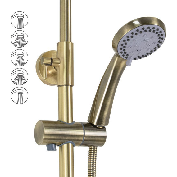 Душевая стойка Brimix 3086, бронза - фото 6