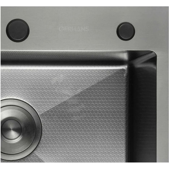 Кухонная мойка Gerhans K35044BD 1 мм, графит - фото 3