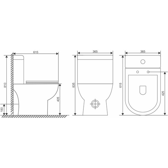 Унитаз-компакт безободковый Mirsant Slim PP с тонкой крышкой микролифт - фото 2