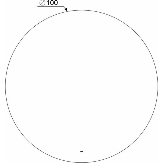 Зеркало Mirsant Sphere 100 см - фото 5