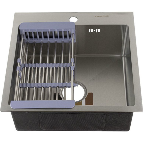 Кухонная мойка Fabia Profi 50503 0.8 мм, сатин - фото 5