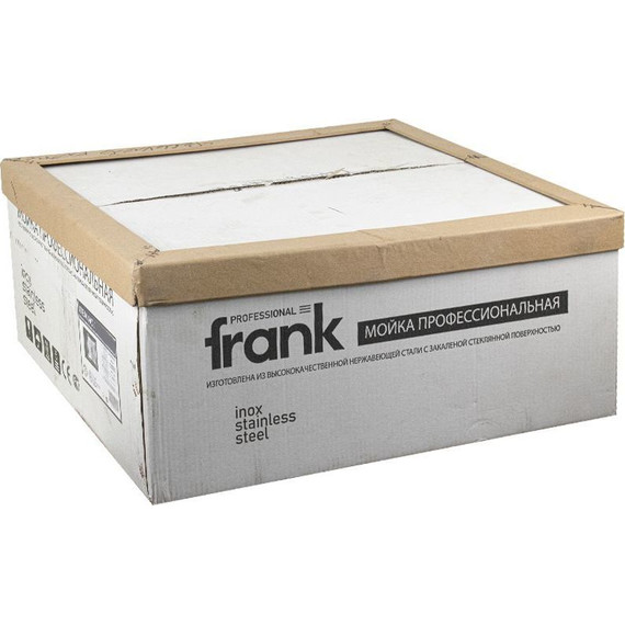 Кухонная мойка Frank Profi 9501 1 мм, чёрное стекло - фото 2