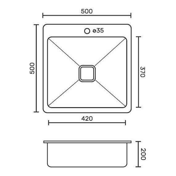 Кухонная мойка Frank Profi 9501 1 мм, чёрное стекло - фото 9
