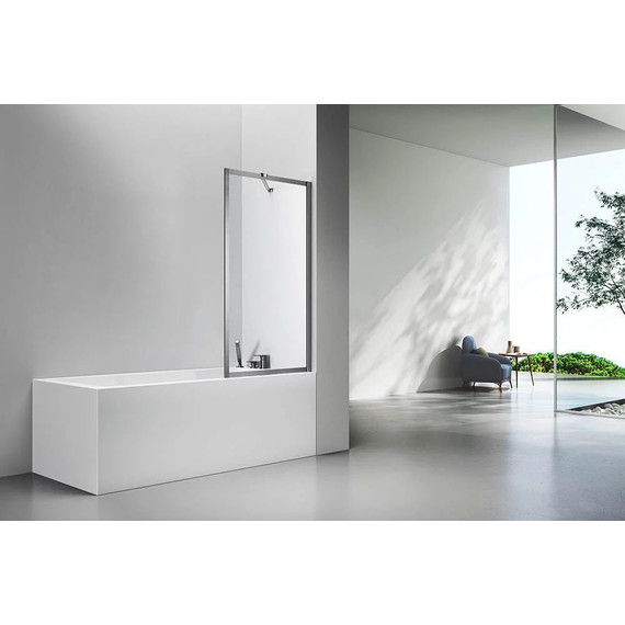 Шторка для ванны Veconi 80 см PL85GR-80-01-C7, брашированный графит/прозрачное - фото 2