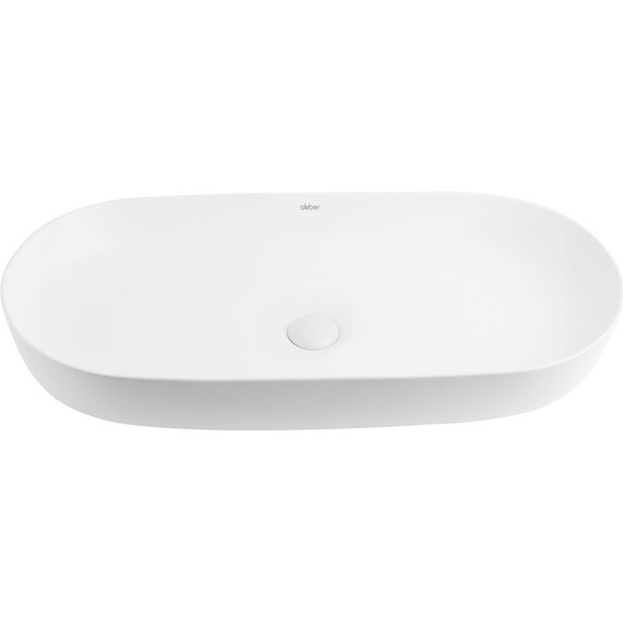 Раковина-чаша Abber Bequem 80 см AC2110MW, белый матовый - фото 3