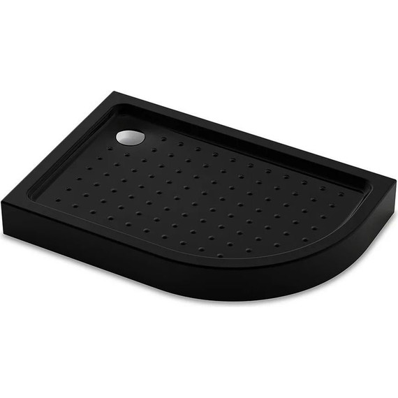 Поддон Veconi 100x80 см TZ55LB-10080-C5 L, чёрный - фото 