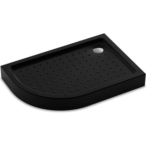 Поддон Veconi 100x80 см TZ55RB-10080-C5 R, чёрный - фото 