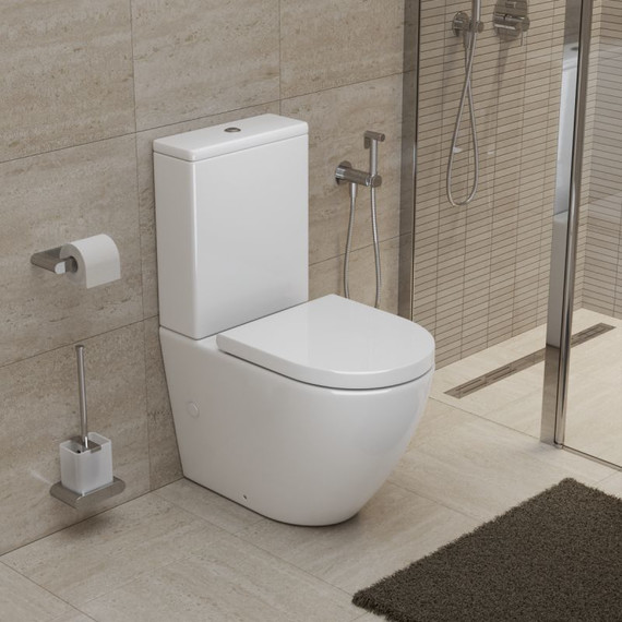 Унитаз-компакт безободковый BelBagno Sfera-tor BB2141CP-TOR (Система смыва торнадо) - фото 11