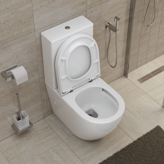 Унитаз-компакт безободковый BelBagno Sfera-tor BB2141CP-TOR (Система смыва торнадо) - фото 12
