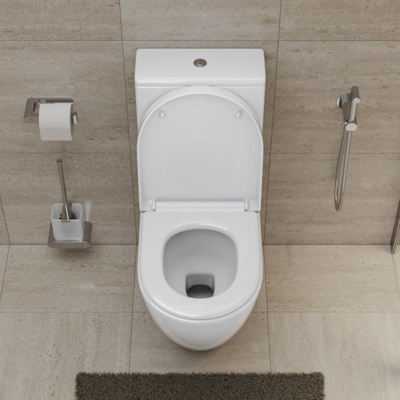 Унитаз-компакт безободковый BelBagno Sfera-tor BB2141CP-TOR (Система смыва торнадо) - фото 13