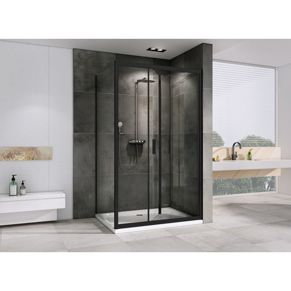 Душевое ограждение Abber Sonnenstrand 120х85 см AG07120B-S85B, чёрный/прозрачное - фото 3