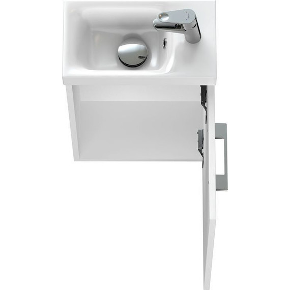 Тумба подвесная с раковиной Cersanit Lara 40 см SZ-LARA-CO40/Wh (раковина Moduo 40) белый - фото 8