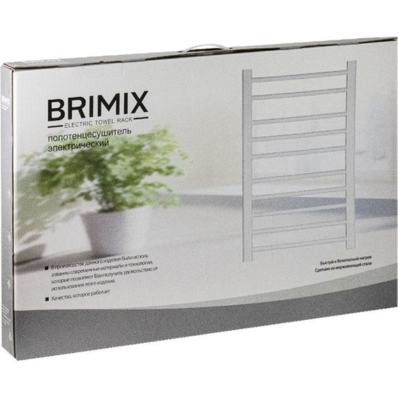 Полотенцесушитель электрический Brimix П10 500x800 мм 08030W, белый - фото 3