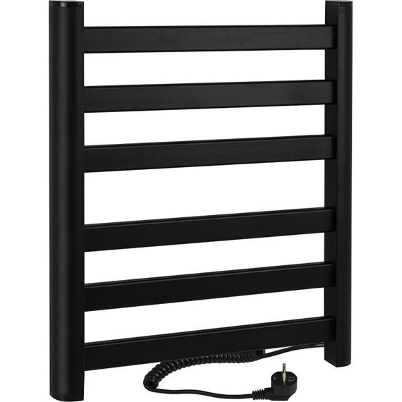 Полотенцесушитель электрический Brimix П6 500x600 мм 08071B, чёрный - фото 