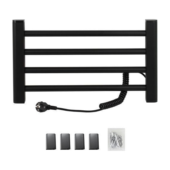 Полотенцесушитель электрический Brimix П4 500x300 мм 08120B, чёрный - фото 2