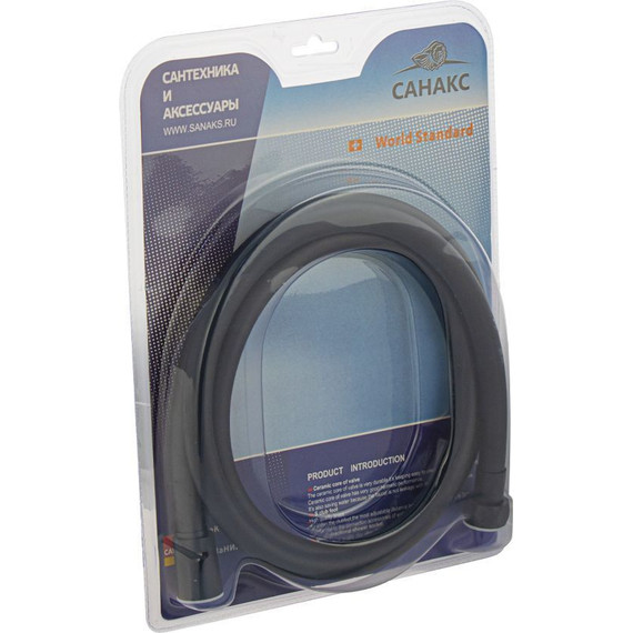 Душевой шланг Санакс 3794, чёрный - фото 2