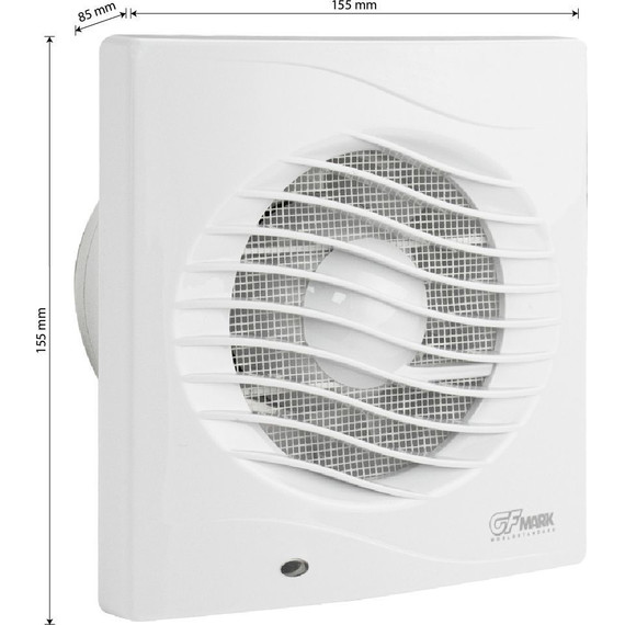 Вентилятор вытяжной GFmark 5001, белый - фото 9