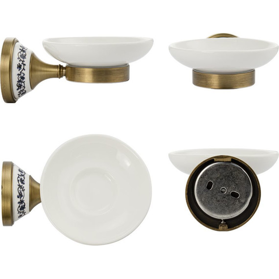 Мыльница Brimix 94004, цвет бронза - фото 4