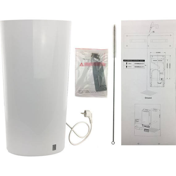 Сушилка для рук Санакс 6890, цвет белый - фото 7