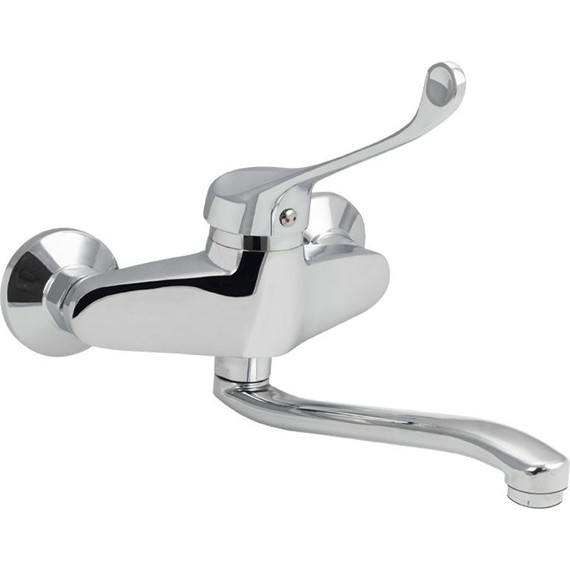 Смеситель настенный для раковины с локтевой (хирургической) ручкой Brimix 1022-20 - фото 